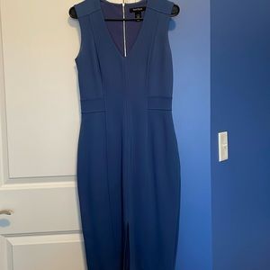 White House black market blue sheath dress